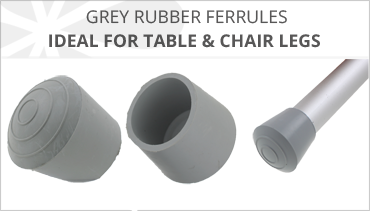 GREY RUBBER FERRULES FOR TABLES & CHAIRS LEGS